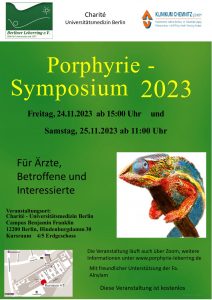 Plakat zum 4. Porphyrie-Symposium